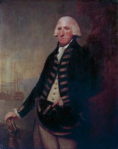 Portret van Sir Samuel Hood, I Viscount Hood (Butleigh) door Lemuel Francis Abbott