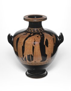 Hydria, of waterkruik, 460-450 v.Chr. door Leningrad Painter