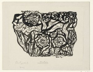 Bloemenstruik door Leo Gestel (signed by artist)