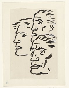 Drie mannengezichten