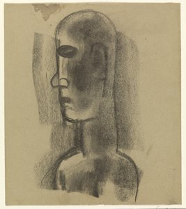 Mannenhoofd door Leo Gestel