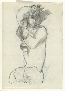 Naakte vrouw door Leo Gestel