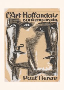Ontwerp Boekomslag L#039;art Hollandais Contemporain 1933 door Leo Gestel