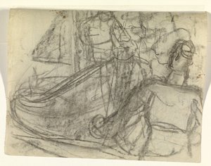 Schip en figuren door Leo Gestel