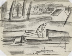 Schipper aan het roer door Leo Gestel