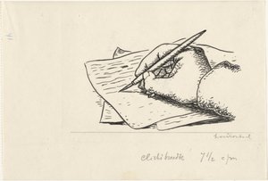 Schrijvende hand