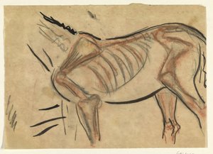 Skelet van een paard door Leo Gestel