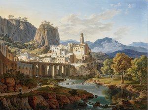 Gezicht op Atrani bij Amalfi