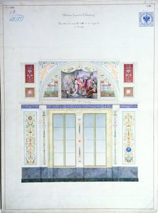 Muurschildering ontwerp voor de Hermitage, St. Petersburg, ca. 1840