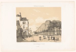 Zicht op de Place Du Guesclin in Dinan
