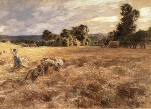 Storm tijdens een oogst, 1906