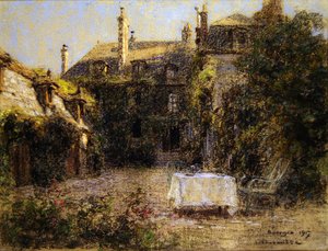 De tuin van de kunstenaar in Bourges door Leon Augustin Lhermitte