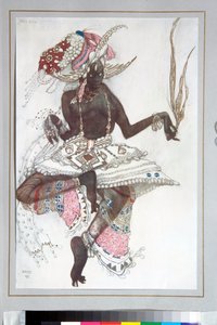 Russische balletten - Kostuumontwerp door Leon Bakst voor het ballet 