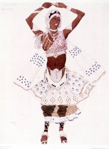 Bayadre kostuum gecreëerd door Léon Bakst voor 