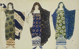 Kostuumontwerp voor Oedipus in Colonus door Sophocles, 1904