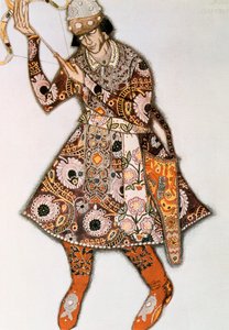 Kostuumontwerp voor een ballet van Igor Stravinsky, 1913 door Leon Bakst