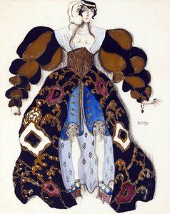 Kostuumontwerp voor het ballet "De Legende van Jozef" door R. Strauss