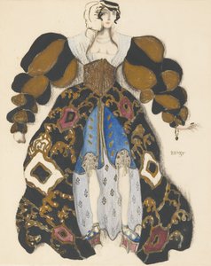 Kostuumontwerp voor het Ballet La Légende de Joseph door R. Strauss