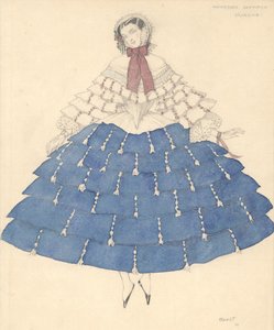 Kostuumontwerp voor het ballet Carnaval van R. Schumann