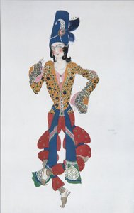 Kostuumontwerp voor het ballet Sheherazade van N. Rimsky-Korsakov