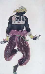 Kostuumontwerp voor het ballet Sheherazade van N. Rimsky-Korsakov