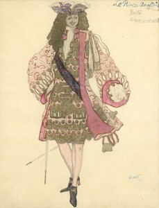 Kostuumontwerp voor het ballet Doornroosje van P. Tsjaikovski