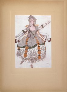 Kostuumontwerp voor het ballet Doornroosje door P. Tsjaikovski, 1921