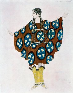 Kostuum voor Daphnis en Chloe door Maurice Ravel (1875-1937) 1912 door Leon Bakst