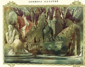 Scène uit Boris Godunov door Modest Petrovic Musorgskij door Leon Bakst