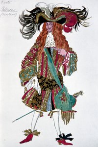 Galisson. Kostuumontwerp voor het ballet Doornroosje door P. Tsjaikovski, 1921 door Leon Bakst