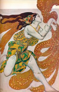 Narcisse: Een Bacchante. Kostuumontwerp voor de dans Narcisse