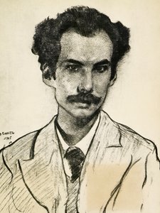 Portret van Boris Nikolaevich Bugaev