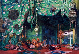 Decorontwerp voor het ballet Scheherazade