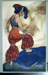 Sultane, kostuum voor het ballet "Sheherazade" van Nikolai Rimski Korsakov door Leon Bakst