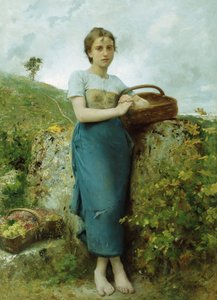 De Druivenplukker, 1895 door Leon Bazile Perrault