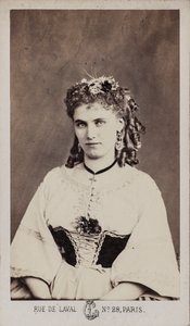 Portret van Christine Nilsson 1843-1921
