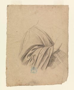 Tekening, Draperiestudie, 1886-92 door Leon Dabo