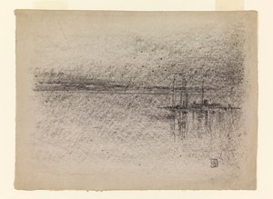 Landschap door Leon Dabo