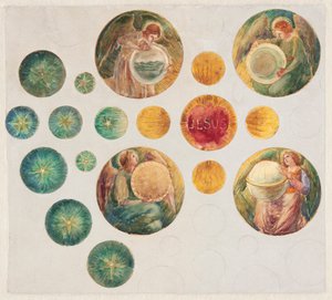 Studie voor roosvenster voor St. Johannes de Doper Kerk, Brooklyn, NY