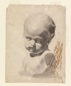 Studie van een buste van een kind (van een gipsafgietsel) door Leon Dabo