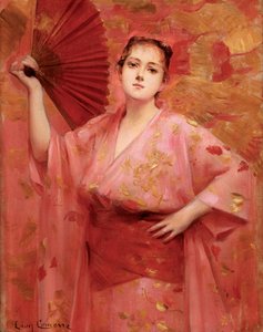 Georges Achille-Fould in Japanse Kleding, ca. 1885