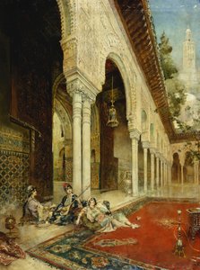 Dames van de harem door Leon Francois Comerre