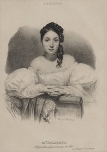 Portret van Juliette Drouet 1806-1883 door Leon Noel