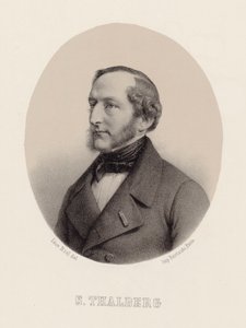 Portret van de pianist en componist Sigismund Thalberg 1812-1871, ca. 1860 door Leon Noel