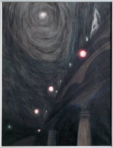 Clair de Lune et Lumieres. Gouache op papier ... (gouache op papier) door Leon Spilliaert