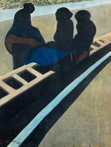 Vissersvrouwen op de Kade door Leon Spilliaert