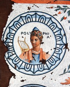 Polymnia, muze van het heilige lied, zang, welsprekendheid en retoriek door Leon de (after) Laborde