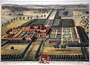 Rycott in het graafschap Oxford gegraveerd door Johannes Kip (c.1652-1722)
