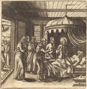 Christus Wekt de Dochter van Jairus op
