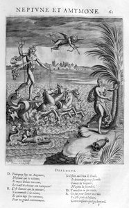 Neptunus met Amymone, dochter van Danaus, die hij beschermt tegen een sater